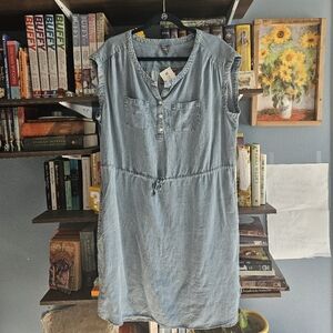 NWT Light Blue Eddie Bauer Denim Dress